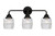 Innovations - 288-3W-BK-G302 - Three Light Bath Vanity - Nouveau 2 - Matte Black