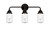 Innovations - 288-3W-BK-G314 - Three Light Bath Vanity - Nouveau 2 - Matte Black