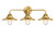 Innovations - 288-3W-SG-M4-SG - Three Light Bath Vanity - Nouveau 2 - Satin Gold