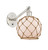 manufacturer_finish:Brushed Satin Nickel|manufacturer_glass:White Glass with Brown Rope|light_output:220.00lm|color_temperature:2200K|cri:99