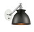 Innovations - 317-1W-WPC-M14-BK-LED - LED Wall Sconce - Ballston - White Polished Chrome