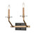 Innovations - 331-2W-BBG - Two Light Wall Sconce - Raleigh - Black Brushed Brass
