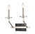 Innovations - 331-2W-BSN-BB-C35-LED - LED Wall Sconce - Raleigh - Black Satin Nickel