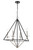 Innovations - 331-4CR-BSN - Four Light Chandelier - Raleigh - Black Satin Nickel