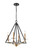 Innovations - 331-4MCR-BBG - Four Light Mini Chandelier - Raleigh - Black Brushed Brass