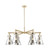 Innovations - 410-6CR-CB-G411-7SM - Six Light Chandelier - Downtown Urban - Champagne Bronze