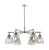 Innovations - 410-6CR-PN-G412-7SM - Six Light Chandelier - Downtown Urban - Polished Nickel