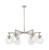 Innovations - 410-6CR-SN-G410-7SDY - Six Light Chandelier - Downtown Urban - Satin Nickel
