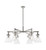 Innovations - 411-6CR-PN-G411-7CL - Six Light Chandelier - Downtown Urban - Polished Nickel