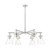 Innovations - 411-6CR-SN-G411-7CL - Six Light Chandelier - Downtown Urban - Satin Nickel