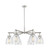 Innovations - 411-6CR-SN-G412-7SDY - Six Light Chandelier - Downtown Urban - Satin Nickel