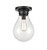 Innovations - 414-1F-BK-8CL-LED - One Light Flush Mount - Matte Black