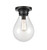 Innovations - 414-1F-BK-G4142-8 - One Light Flush Mount - Matte Black