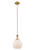 Innovations - 415-1SR-BB-G121-8 - One Light Mini Pendant - Ballston - Brushed Brass