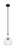 Innovations - 415-1SR-BK-G122-8 - One Light Mini Pendant - Ballston - Matte Black
