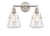 Innovations - 422-2W-SN-7CL - Two Light Bath Vanity - Satin Nickel
