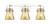 Innovations - 423-3W-PN-G411-6ME - Three Light Bath Vanity - Downtown Urban - Polished Nickel