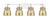 Innovations - 423-4W-PC-G412-6ME - Four Light Bath Vanity - Downtown Urban - Polished Chrome