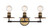 Innovations - 431-3W-BBB - Three Light Bath Vanity - Restoration - Black Brushed Brass