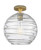 Innovations - 434-1F-BB-G1213-12CL - One Light Flush Mount - Downtown Urban - Brushed Brass