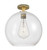 Innovations - 434-1F-BB-G122-12 - One Light Flush Mount - Downtown Urban - Brushed Brass