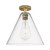 Innovations - 434-1F-BB-GBC-124 - One Light Flush Mount - Downtown Urban - Brushed Brass