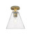 Innovations - 434-1F-BB-GBC-84 - One Light Flush Mount - Downtown Urban - Brushed Brass