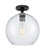 Innovations - 434-1F-BK-G124-10 - One Light Flush Mount - Downtown Urban - Matte Black