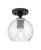 Innovations - 434-1F-BK-G124-6 - One Light Flush Mount - Downtown Urban - Matte Black