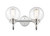 Innovations - 437-2W-PC-CL-LED - Two Light Bath Vanity - Polished Chrome