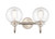 Innovations - 437-2W-SN-CL - Two Light Bath Vanity - Satin Nickel
