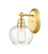 Innovations - 438-1W-SG-CL - One Light Bath Vanity - Satin Gold