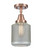 Innovations - 447-1C-AC-G262 - One Light Flush Mount - Caden - Antique Copper