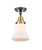 Innovations - 447-1C-BAB-G191 - One Light Flush Mount - Caden - Black Antique Brass