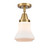 Innovations - 447-1C-BB-G191 - One Light Flush Mount - Caden - Brushed Brass