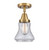Innovations - 447-1C-BB-G194-LED - LED Flush Mount - Caden - Brushed Brass