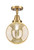 Innovations - 447-1C-BB-G208-8 - One Light Semi-Flush Mount - Caden - Brushed Brass