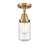 Innovations - 447-1C-BB-G314 - One Light Flush Mount - Caden - Brushed Brass
