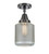 Innovations - 447-1C-BK-G262 - One Light Flush Mount - Caden - Matte Black