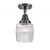 Innovations - 447-1C-BK-G302 - One Light Flush Mount - Caden - Matte Black