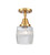 Innovations - 447-1C-SG-G302-LED - LED Flush Mount - Caden - Satin Gold