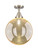 Innovations - 447-1C-SN-G208-12 - One Light Semi-Flush Mount - Caden - Brushed Satin Nickel