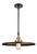 Innovations - 447-1S-BAB-MFR-BK-16 - One Light Mini Pendant - Caden - Black Antique Brass