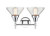 Caden LED Bath Vanity (447-2W-PC-SDY-LED)