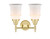 Two Light Bath Vanity (447-2W-SB-G181)