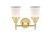 Two Light Bath Vanity (447-2W-SB-G181S)