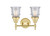 Two Light Bath Vanity (447-2W-SB-G184S)