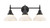 Innovations - 447-3W-BK-G4471 - Three Light Bath Vanity - Caden - Matte Black