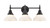 Innovations - 447-3W-BK-W-LED - LED Bath Vanity - Caden - Matte Black