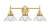 Innovations - 447-3W-SB-CL - Three Light Bath Vanity - Satin Brass